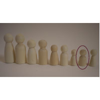 peg doll mini 4 cm of diertje